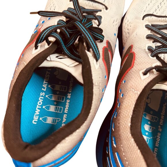 Newton Motion 8 Mens Running Shoes Lightweight Mesh Upper Size 8  Blue/White - Picture 5 of 12